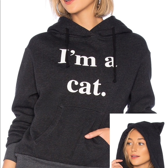 Wildfox Tops - WILDFOX Coture:  I’m a cat Hoodie. Sz: S